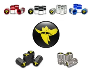 Tyre Valve Caps Bicycles Racing Style